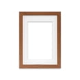 thumbnail image 1 of 8 x 10 Picture Frame with Mat, Resin Photo Frame for Wall Mount or Tabletop Display, Artwork, Prints and Decor, Brown, 1 of 6