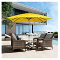 8' x 10' Rectangular Patio Umbrellas Outdoor Large Market Umbrella With