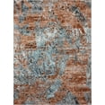 thumbnail image 1 of 8â€™ x 10â€™ Rustic Brown Abstract Area Rug, 1 of 9