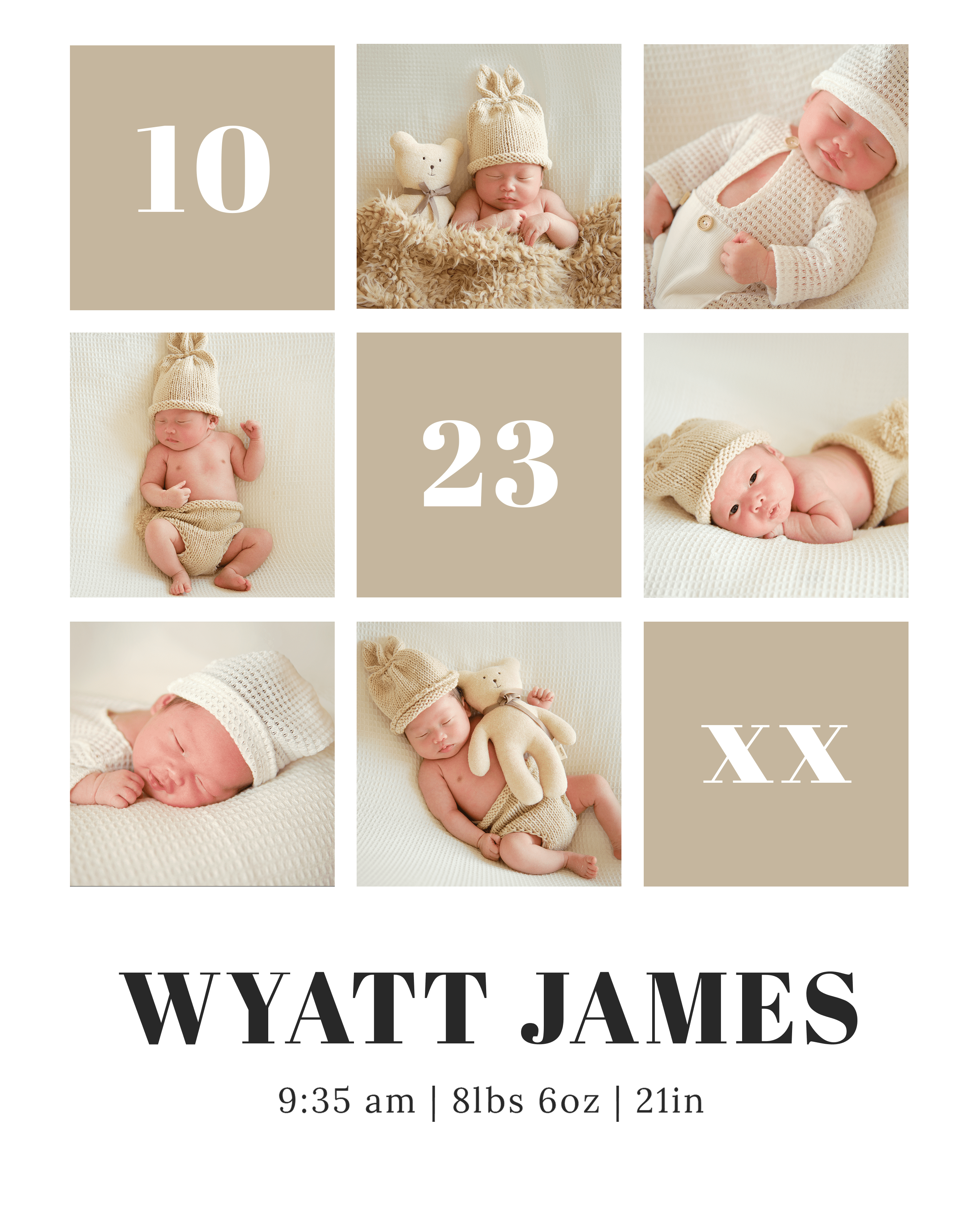 8” x 10” Rustic Farmhouse Whitewashed Wood Wall Art – Personalized Photo & Text
