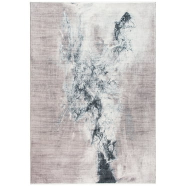 8â€™ x 10â€™ Sand Abstract Splash Modern Area Rug