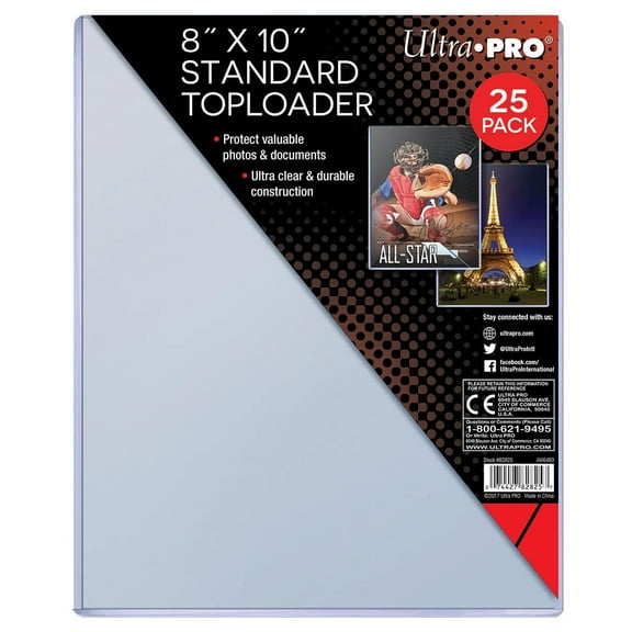 Ultra PRO: Toploader - 8" x 10" (25ct - Standard)