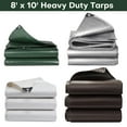thumbnail image 1 of Waterproof Tarp 8'x 10' Multi Purpose Tarpaulin Poly Tarp Cover Weather Proof, Rip and Tear Resistant, 1 of 6