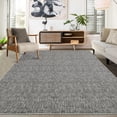 thumbnail image 1 of 8' x 10' Washable Area Rugs, Distressed Modern Abstract Office Carpet Low Pile Rug Non Slip Farmhouse Floor Cover, for Living Room Bedroom, Gray, 1 of 7