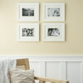 thumbnail image 1 of 8" x 10" White Lifestyles Picture Frames with Mat by Studio Decor - Includes Pre-attached Hanging Hardware - Horizontal or Vertical Display - 4 Pack, 1 of 5