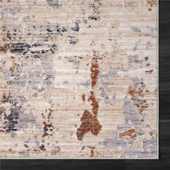8 x 10 ft. Beige Abstract Rectangle Area Rug - Beige - 8 x 10 ft.