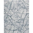 thumbnail image 1 of 8 x 10 ft. Blue Gray & Ivory Abstract Distressed Stain Resistant Rectangle Area Rug - Blue and Ivory - 8 x 10 ft., 1 of 1