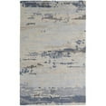thumbnail image 1 of 8 x 10 ft. Blue Gray & Ivory Wool Abstract Hand Tufted Handmade Stain Resistant Rectangle Area Rug - Blue and Ivory - 8 x 10 ft., 1 of 1