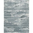thumbnail image 1 of 8 x 10 ft. Blue & Gray Polka Dots Distressed Stain Resistant Area Rug, 1 of 1