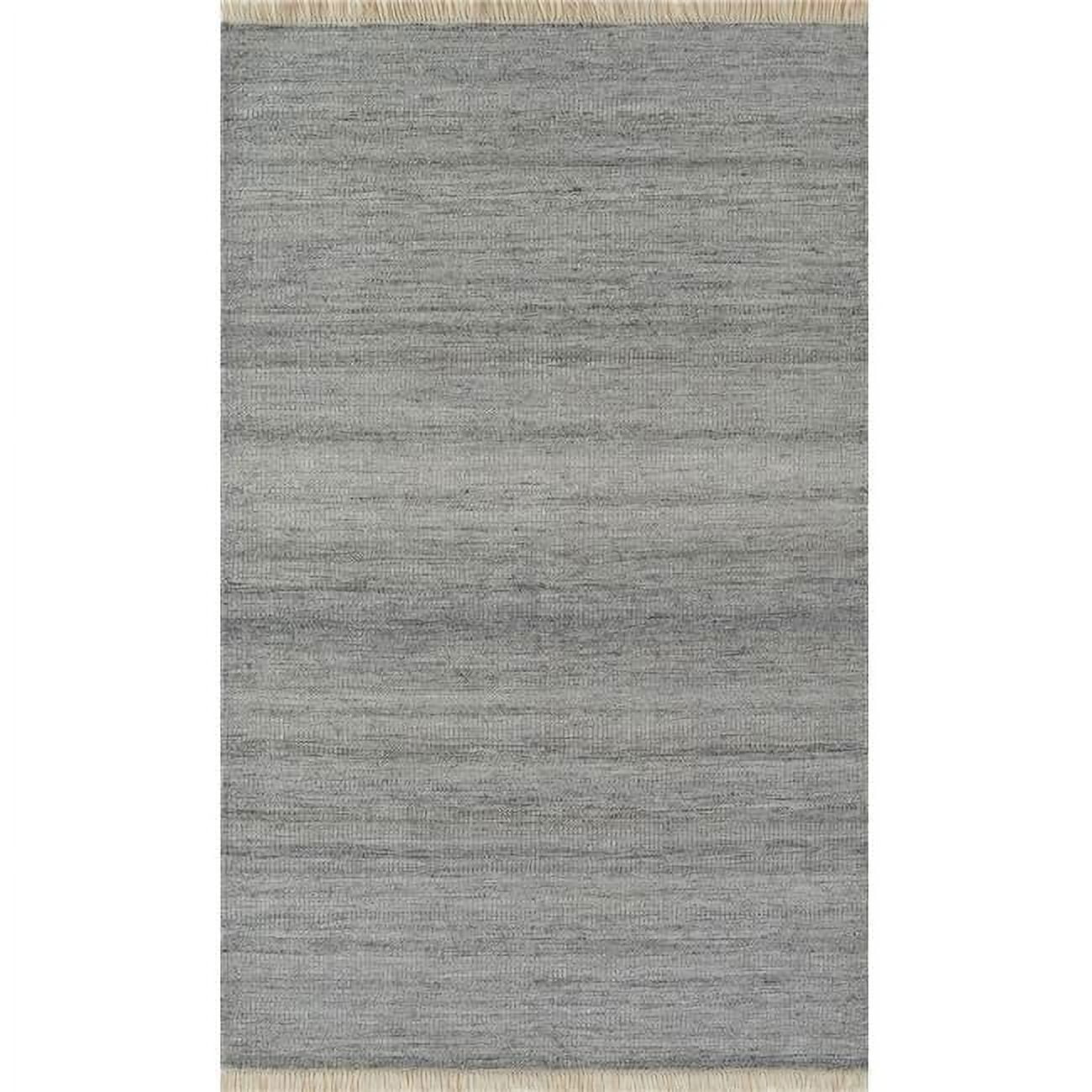 Handwoven Silver Rectangular 8' x 10' Indoor/Outdoor Rug