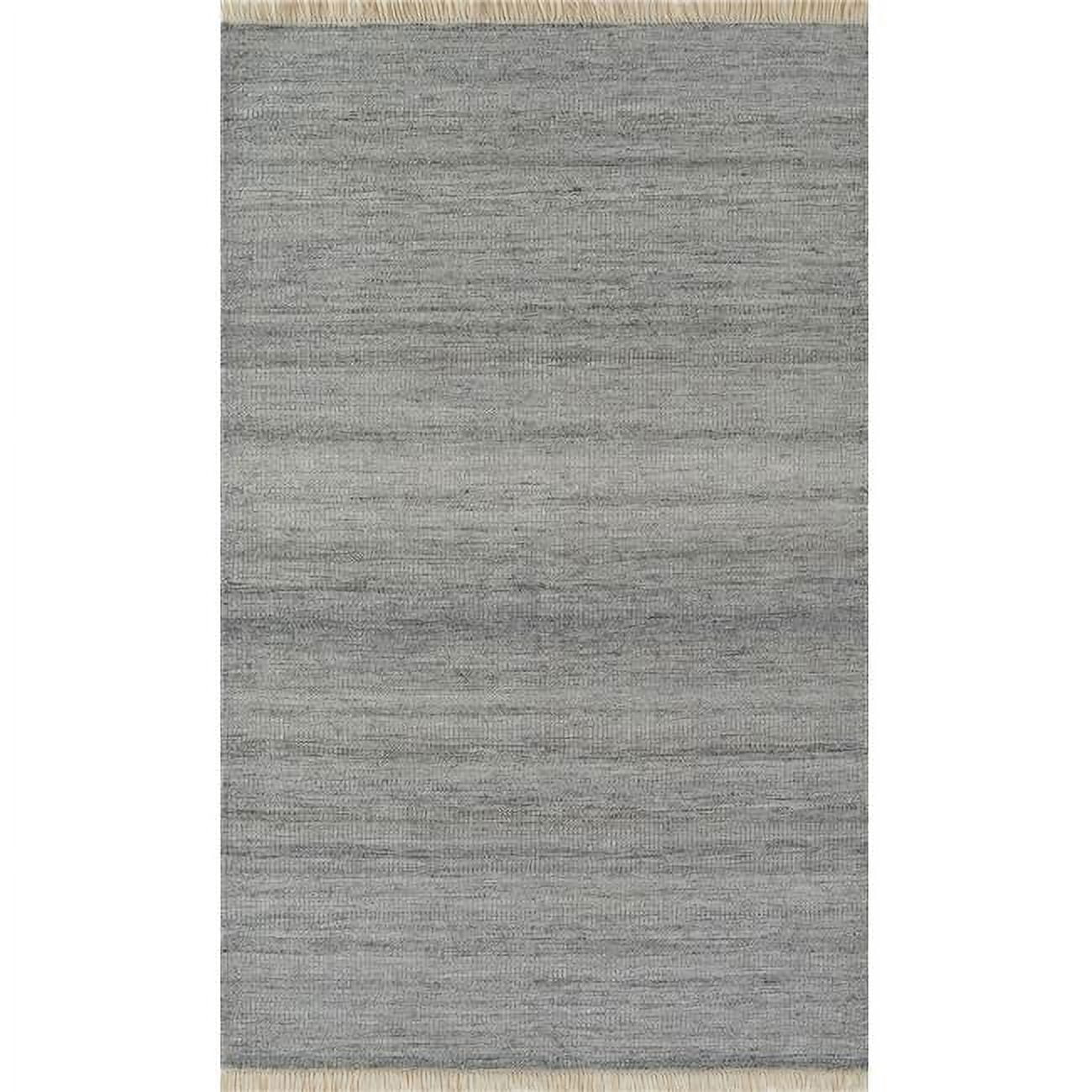Handwoven Silver Rectangular 8' x 10' Indoor/Outdoor Rug