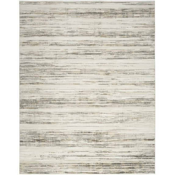 8 x 10 ft. Cream Abstract Distressed Rectangle Area Rug