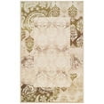 thumbnail image 1 of 8 x 10 ft. Damask Power Loom Distressed Stain Resistant Rectangle Area Rug - Beige, 1 of 1