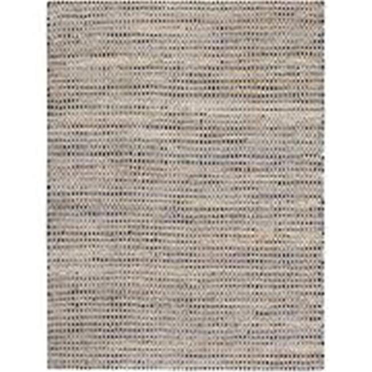Handmade Blue Wool and Cotton 8' x 10' Rectangular Rug