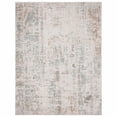 thumbnail image 1 of 8 x 10 ft. Gray Blue Taupe & Cream Abstract Distressed Stain Resistant Rectangle Area Rug, 1 of 1