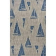 thumbnail image 1 of 8 x 10 ft. Gray Sailboat Indoor & Outdoor Area Rug, 1 of 1