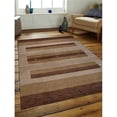 thumbnail image 1 of 8 x 10 ft. Hand Knotted Gabbeh Wool Contemporary Rectangle Area Rug, Brown & Light Beige, 1 of 1