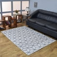 thumbnail image 1 of 8 x 10 ft. Hand Woven Overtufted Kilim Polypropylene Geometric Rectangle Area Rug - Light Gray, 1 of 1
