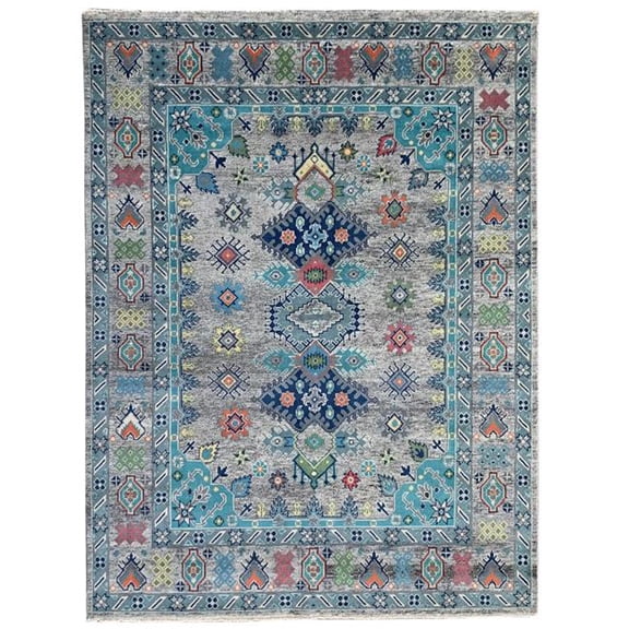 8 x 10 ft. Malayer Traditional Area Rug, Natural Grey