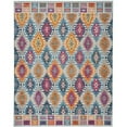 thumbnail image 1 of 8 x 10 ft. Multi Color Ogee Pattern Area Rug, 1 of 1