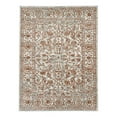 thumbnail image 1 of 8 x 10 ft. Orange Floral Power Loom Rectangle Area Rug with Fringe, 1 of 1