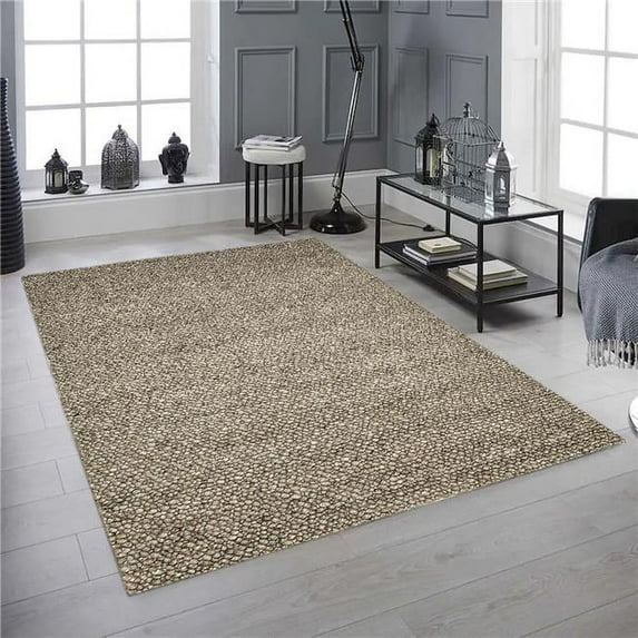 8 x 10 ft. Pandora Sand Handmade Wool Rectangle Area Rug