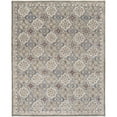 thumbnail image 1 of 8 x 10 ft. Taupe Ivory & Red Wool Patchwork Hand Tufted Handmade Stain Resistant Rectangle Area Rug, 1 of 1