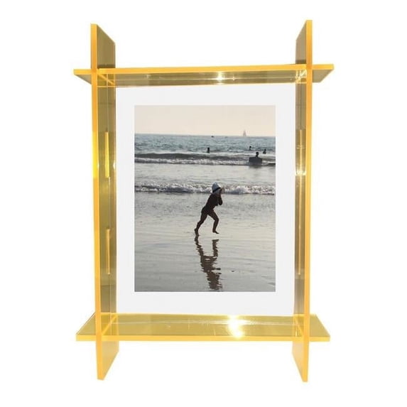 8 x 10 in. Neon Pink Lucite Photo Frame