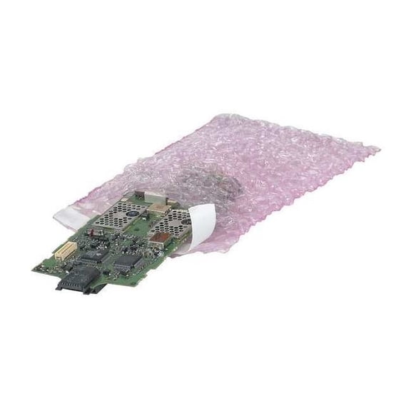 Manufacturer Varies Anti-Static Bubble Pouches,8"x11 1/2",Pink,PK350 39UK82