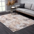 thumbnail image 1 of 8â€™ x 11â€™ Beige and Ivory Abstract Area Rug, 1 of 9