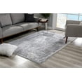 thumbnail image 1 of 8â€™ x 11â€™ Blue Abstract Strokes Area Rug, 1 of 5