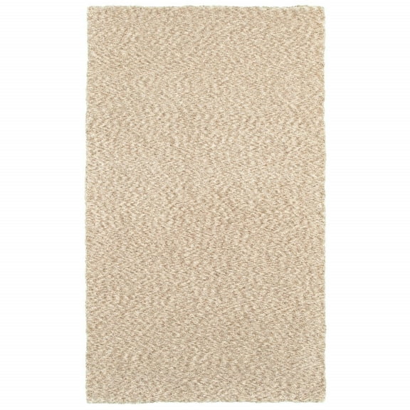 8â€™ x 11â€™ Modern Soft Tan Indoor Area Rug