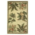 thumbnail image 1 of 8' x 11'  Wool Ivory with Laurel Border Palm Tree Area Rug, 1 of 2