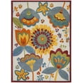 thumbnail image 1 of 7â€™ x 10'  Yellow and Ivory Indoor Outdoor Area Rug, 1 of 40
