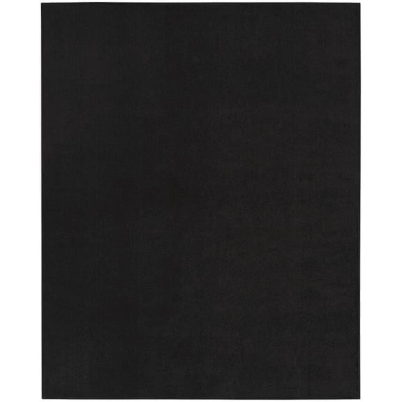 8 x 11 ft. Black Power Loom Rectangle Area Rug