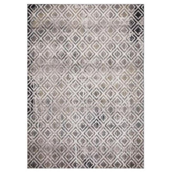 8 x 11 ft. Diamonds Geometric Area Rug, Beige