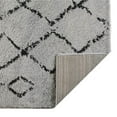 thumbnail image 1 of 8 x 11 ft. Geometric Shag Rectangle Area Rug, Gray & Black, 1 of 1