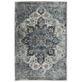 thumbnail image 1 of 8 x 11 ft. Gray Medallion Power Loomed Rectangle Area Rug, 1 of 1