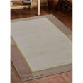 thumbnail image 1 of 8 x 11 ft. Hand Knotted Tibbati Wool Contemporary Rectangle Area Rug, Beige, 1 of 1