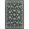 thumbnail image 1 of 8 x 11 ft. Navy Caramel & Ivory Oriental Power Loom Stain Resistant Rectangle Area Rug, 1 of 1