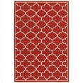 thumbnail image 1 of 8 x 11 ft. Red & Ivory Trellis Indoor & Outdoor Area Rug, 1 of 1