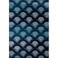 thumbnail image 1 of 8 x 11 ft. Seaport Collection Waves Woven Area Rug, Navy, 1 of 1
