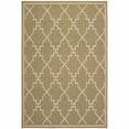 thumbnail image 1 of 8 x 11 ft. Tan Geometric Stain Resistant Indoor & Outdoor Rectangle Area Rug - Tan - 8 x 11 ft., 1 of 1