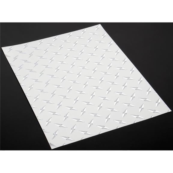 8 x 11 in. Chrome Diamond Plate Decal