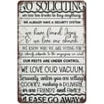 thumbnail image 1 of 8 x 12 in Metal Tin Sign - No Soliciting Tin Sign Farmhouse Decor No Soliciting Sign For House Funny Metal Tin Sign Outdoor Yard Signs For Door Yard Decoration Home House Aluminum Gift For Men, 1 of 6