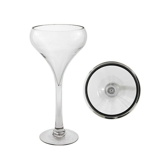 8" x 12" Wine Glass Vase - 1 Piece, Clear Durable and Versatile