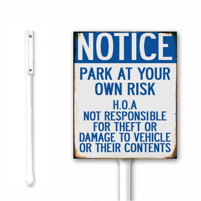 Reserved Parking Unauthorized Vehicles Towed Aluminum Sign (Non Reflective - Foto 3