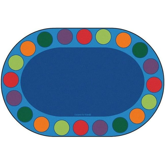 8 x 12 ft. Seating Circles Circletime Rug, Oval