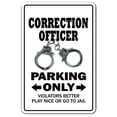 thumbnail image 1 of 8 x 12 in. Correction Officer Parking Decal - Guard Prison Jail Jailer, 1 of 1