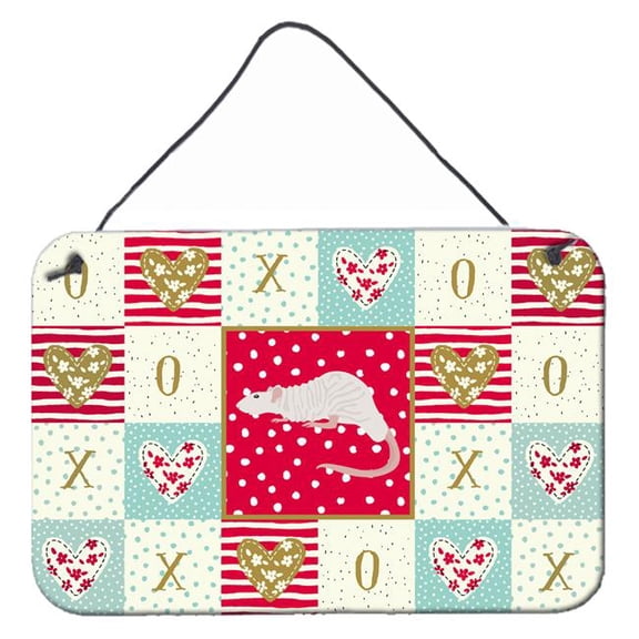 8 x 12 in. Dumbo Sphynx Rat Love Wall or Door Hanging Prints